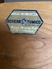 Scherr Tumico Variable Depth Gauge Micrometer Wood Storage Box Case