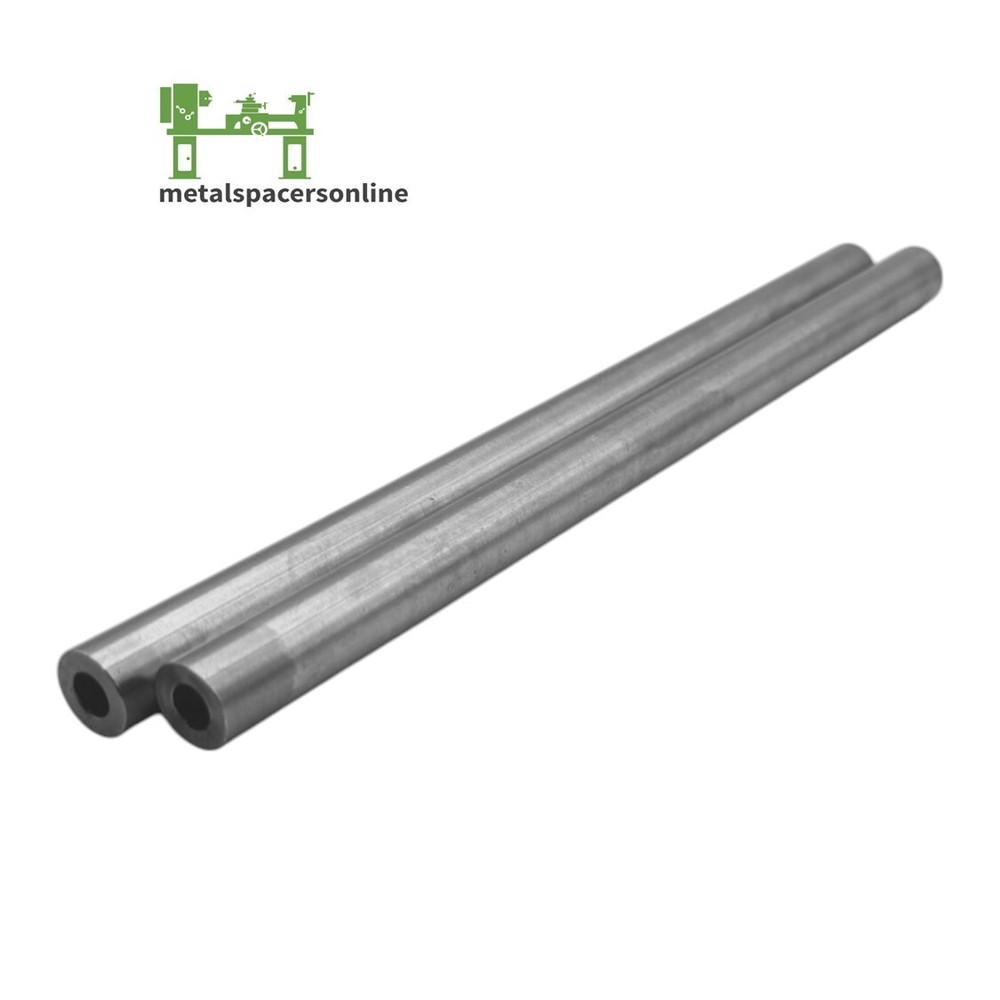 Mild Steel Spacer-Tubing- 1/2″ OD x 1/4″ ID x 8″ Long–Fits M6 or 1/4″ Bolts