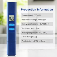 NATFORTREE Digital TDS Water Meter – 0-9990 ppm Quality Tester for…