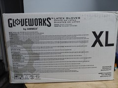 Ammex® TLF Gloveworks Industrial Grade Latex Gloves, PowderFree XL 1000 Gloves
