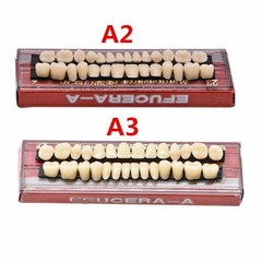 28 Pcs Dental Denture Acrylic Temporary Crown Resin Full Teeth Upper Tool A2/A3