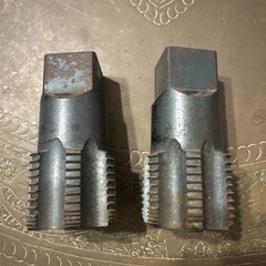Unknown 2-1/4″ – 7 Flute steel pipe Tap OAL 4-1/2” set of 2