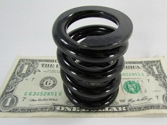 1-Pc Stiff Steel Coil Compression Springs, 2.47″ Long x 1.90″ Diameter Flat Ends