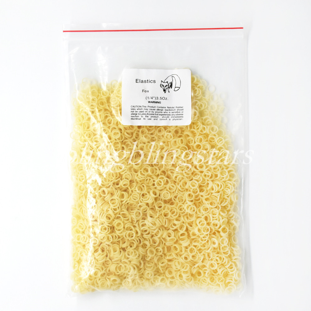 1/5/10Boxes Dental Orthodontic Rubber Bands Elastics Latex Braces 3.5oz (1/4)Fox