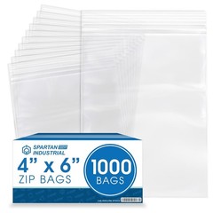 Versatile 1000 Count 4″ x 6″ Resealable Zip Bags for Organization & Mailing