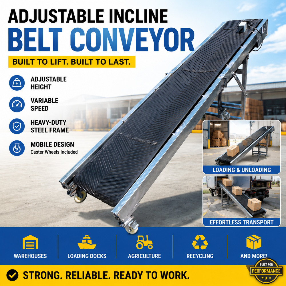 110V Inclined Belt Conveyor Production Line Climbing Conveyor Feeding Machine