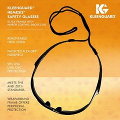 KLEENGUARD JACKSON 25688 NEMESIS SAFETY GLASSES SMOKE MIRROR LENS 10 PAIRS