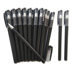 Bolígrafos de gel negros de 0,5 mm, tinta de gel premium y agarre cómodo