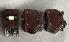 Wadsworth A230NI 30 Amp 2 Pole 2P Type A Metal Foot / Tabs Breaker A230