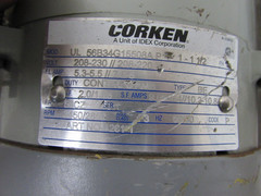 Corken C12KD6A, Pump & Explosion Proof Motor ,1hp ,208-230v ,NOS!, MAKE OFFER!