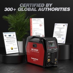 ARCCAPTAIN MIG205MP MIG Welder 9 IN 1 iControl Plasma Cutter & Welding Helmet US