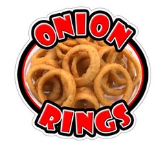 ONION RINGS Concession Decal sign fried ring cart trailer stand deep