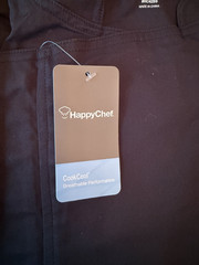 Happy Chef Nova Coat New CookCool Men’s 2XL Black Stretch Style #HC42SS