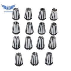 19 Pack Set ER11 Spring Collet Set Er11 A M14 Thread Collet Clamping Nuts