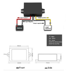 Rebaydo™ 6v to 12v Converter 6 Volt 8 Amp to 12 Volt 4 Amp Step Up