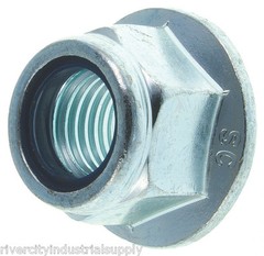 (2) 5/8-11 Nylon Insert Hex Flange Lock nuts / Stop nut / Nyloc 5/8×11
