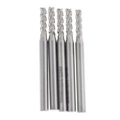 End Mill Carbide 3/32 In Diameter 4 Flute 1-1/2 In Overall Length 5 Pack