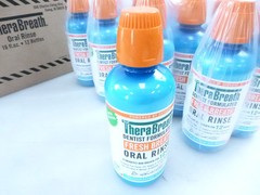 12 Bottles Fresh Breath Mouthwash Alcohol Free Oral Rinse16 Fl Oz ICY MINT 08/25