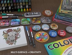 Acrylic Paint Pens 22 Gray Tones Assorted Pro Color Series Markers Set 0.7mm …