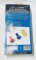 65pc Quick Wire Splice Connector Assort Auto ELECTRICIAN Clip Splicer, CZCTQS65