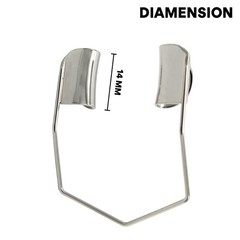 Barraquer Speculum 4cm Solid Blade Angled Stainless Steel Ophthalmic Instruments