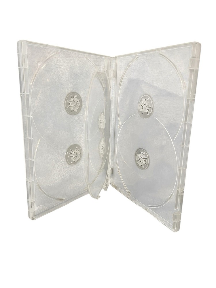 6 Disc 14 mm DVD Clear Case Replacement Blu-ray