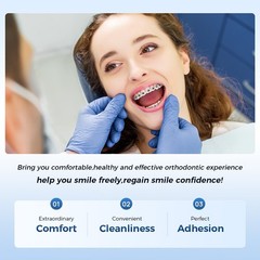 AZDENT Dental Orthodontic Self-Ligating Brackets Brace MBT Roth 0.022 Hooks/Tool