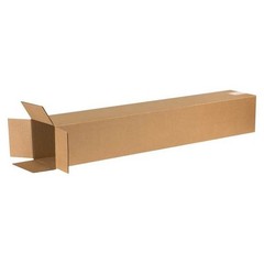 25 Boxes 6x6x38″ Tall Corrugated Shipping Boxes ECT-32 Brown Packing Cartons