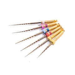 Easyismile 6pcs Dental Endo X-Pro Gold Taper Rotary Files SX-F3 NITI Endodontic