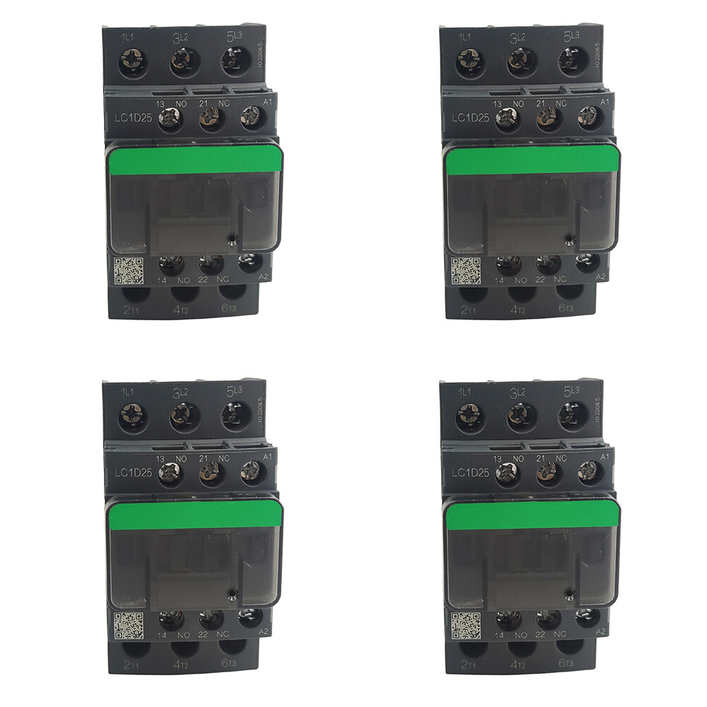 4PCS Contactor 120V coil AC 25A replace Schneider TeSys Deca Contactor LC1D25G7