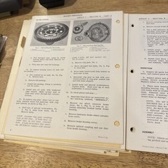 Vintage Massey Ferguson MF 300 Combine Service Manual 19966/1967