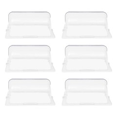 6 PCS 1/2 Half Size Roll Top Chafing Dish Clear Plastic Pan Display Cover Chafer