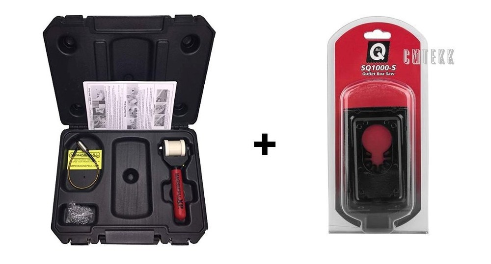 NEW Magnepull XP1000-LC + QBit SQ1000-S Saw Box Outlet Cable Fishing Magnet Tool