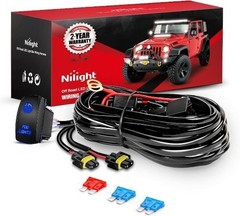 16AWG Fog Light Wiring Harness Kit 12V He Color: 9005 Fog Light Wiring Harness