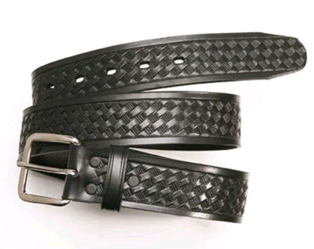 Chambers Uniform Duty Belt 1.5” Black Basket Weave Size 40 6050-001-40