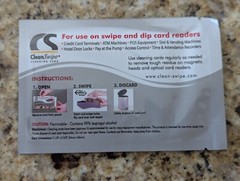 Slean Swipe Cleaning Card 50 Individually Wrapped Cleaning Cards ALCOHOL FREE