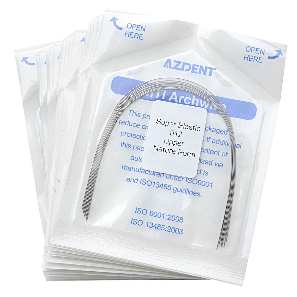 AZDENT Dental Orthodontic Arch Wires/Brackets Braces Mini Roth/MBT 022 Hooks 345