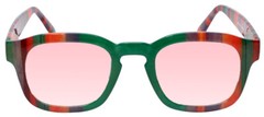 Medspex 8152 FL-41 Pink Anti-Migraine Reduction Eyeglasses Green Purple Stripes