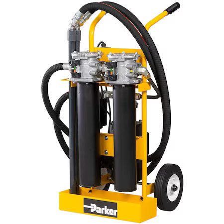 Parker 10Pfcc220q10qbvpi1 Hydraulic Oil Filter Cart, 1 Hp, 115V Ac