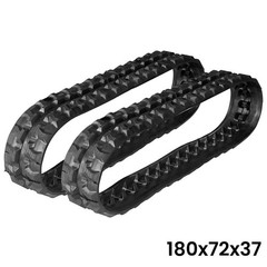 2Pcs 180x72x37 Rubber Tracks For Chinese Mini Excavators