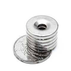 15 25 50 Strong Neodymium Magnets Countersunk Ring 25 X 5mm Rare Earth 5mm hole