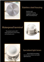 Industrial-Grade Stainless Steel Illuminance Sensor Illuminance Transmitter