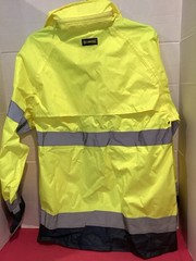 278-OccuNomix LUX-TJR Class 3 High-Visibility Breathable Rain Jacket Size Small