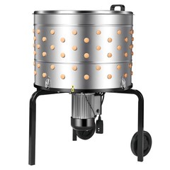 Uimoso 25.6″ Electric Poultry Plucker Machine 1200W, 275RPM, 158 Fingers, Wheels