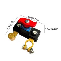 2Pcs Universal Battery Disconnect Switch 12V / 24V Cut Off Isolator for Cars RV