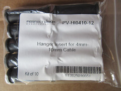 (10) Perfect Vision PV-HI0410-12 Hanger Inserts for 4MM – 10MM Cable New
