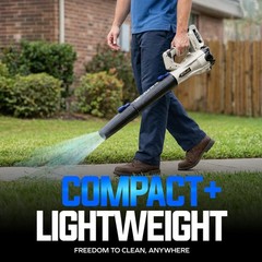 Sun Joe 20-Volt ECOSHARP Cordless X20 Compact Leaf Blower w/ Batteries & Charger
