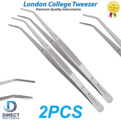 Curved Tip Tweezers College Bent Tip Tweezer Jewelry Hobby Crafts Parts Handling