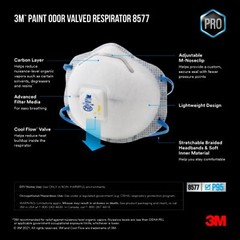 3M N95 Particulate Respirator Face Mask 8577 8511 8514 Exhalation Valve ☣️☢️👍