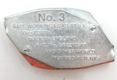 Gripple No.3 for Loop Hanger Wire 200 lbs/90kg Safe working load at 5:1 #3 three